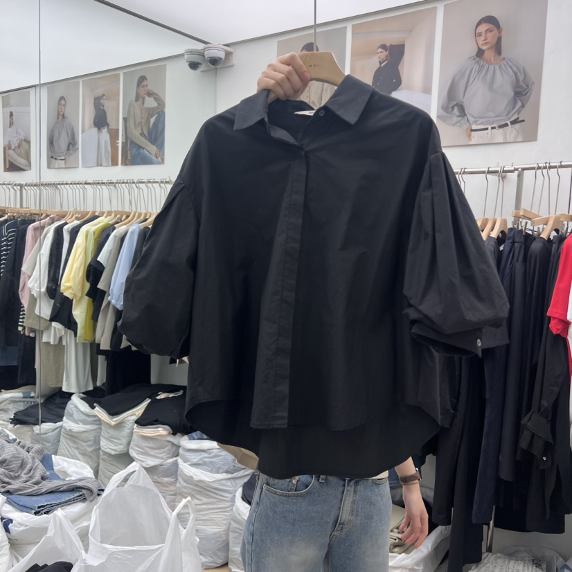 MOI-A韓國直郵女士新品25春夏職業時尚熱賣真品襯衫蕾絲衫MOI-A襯衫/蕾絲衫圖色3