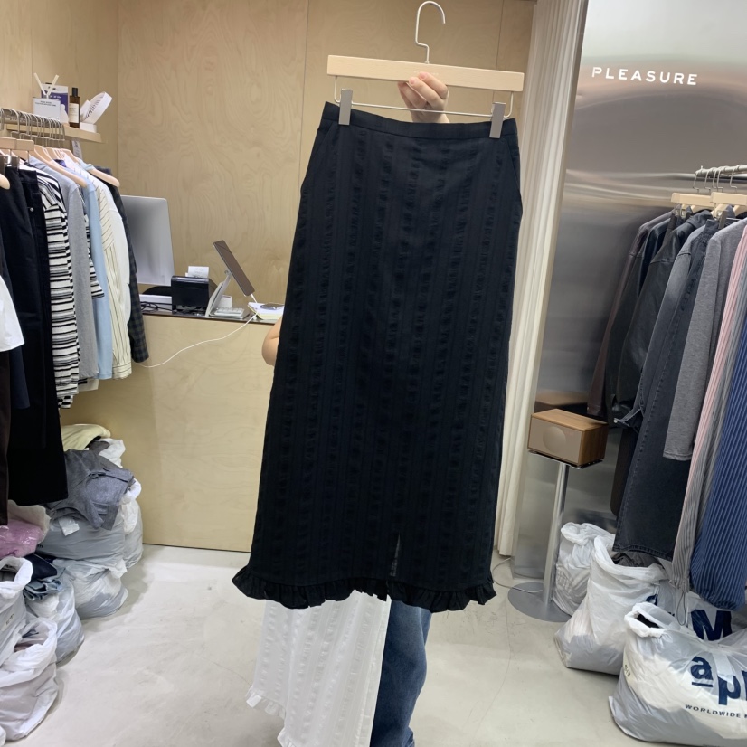 PLEASURE韓國㊣直郵東大門代購女裝新款人氣休閑25春夏長裙PLEASURE長裙圖色2