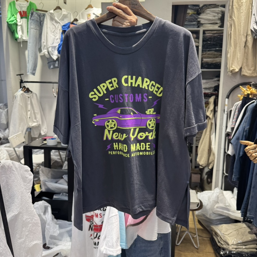YESFREE韓國直郵㊣女裝新品熱賣休閑25春夏人氣推薦時尚T恤YESFREET恤圖色3