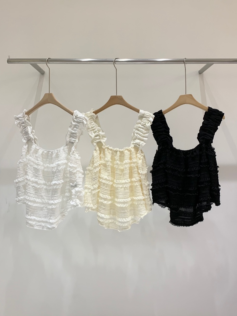 FABRIC韓國直郵㊣東大門實拍女裝新品25春夏休閑時尚吊帶背心FABRIC吊帶/背心