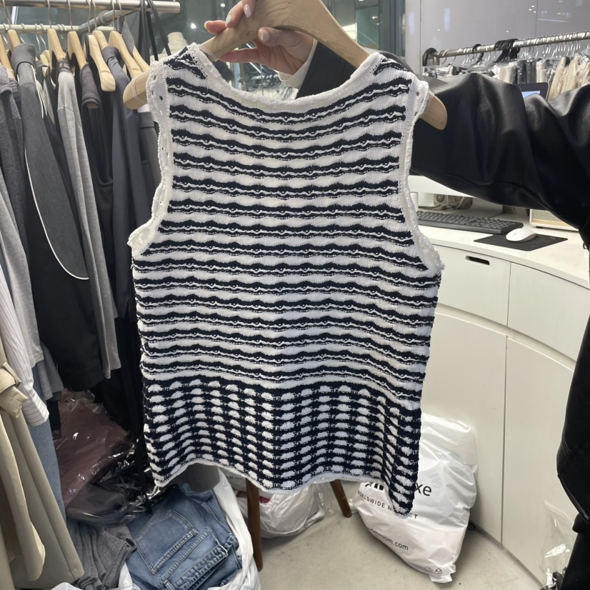 FOUNDATION韓國直郵㊣東大門實拍女裝新品25春夏推薦休閑馬甲FOUNDATION馬甲