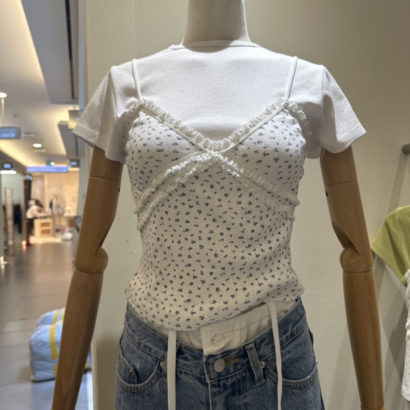 MOREMORE韓國直郵㊣女裝新款休閑熱賣時尚吊帶背心不含內搭more more吊帶/背心圖色3