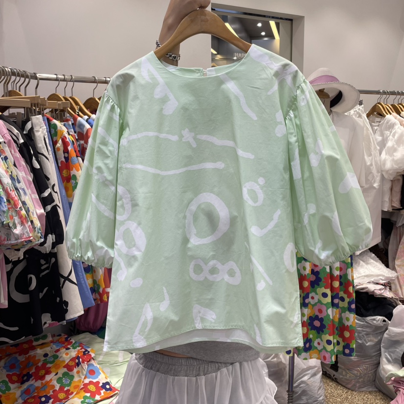 HAPPYBERRY韓國直郵㊣女裝新品休閑時尚熱賣25春夏人氣推薦T恤HAPPYBERRYT恤圖色4