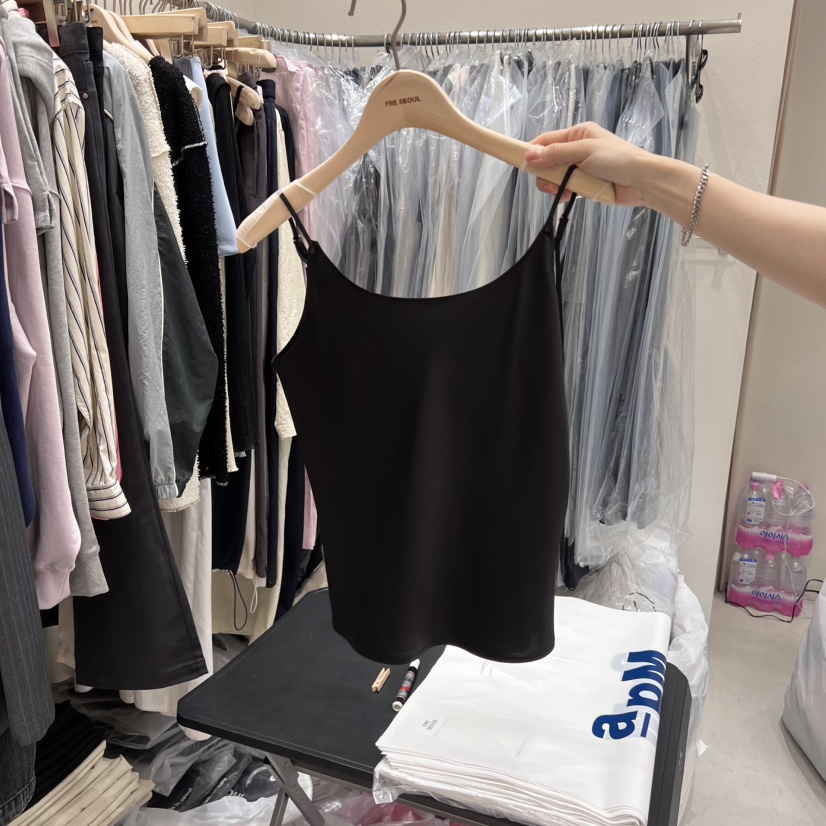 FRE韓國㊣直郵東大門代購女裝新款時尚25春夏熱賣休閑吊帶背心FRE吊帶/背心圖色1