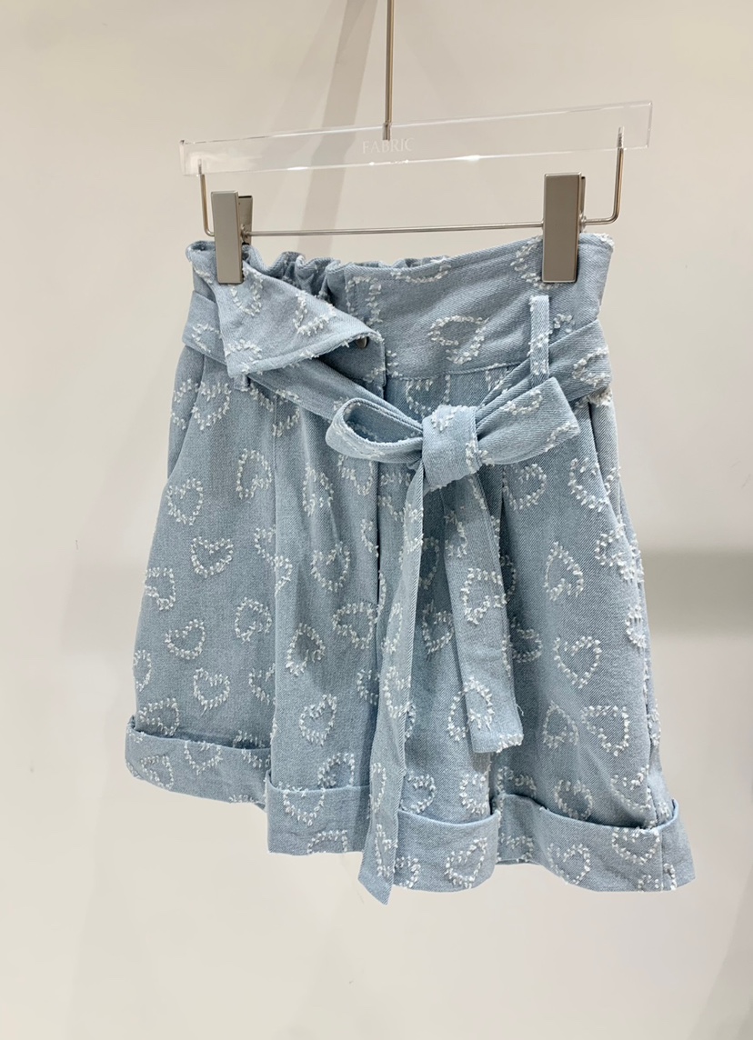 FABRIC韓國㊣直郵東大門代購女裝新款休閑25春夏短褲含腰帶FABRIC短褲