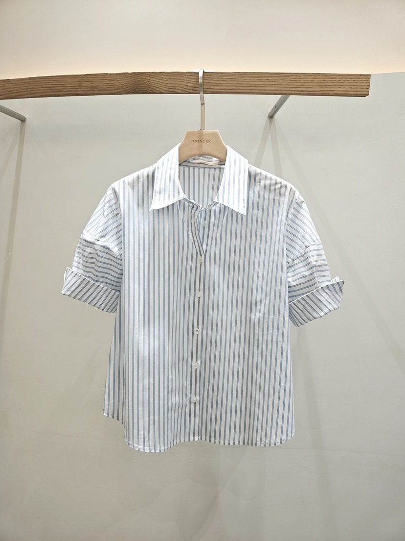 MONTER韓國㊣直郵東大門代購女裝新款休閑25春夏襯衫蕾絲衫MONTER襯衫/蕾絲衫