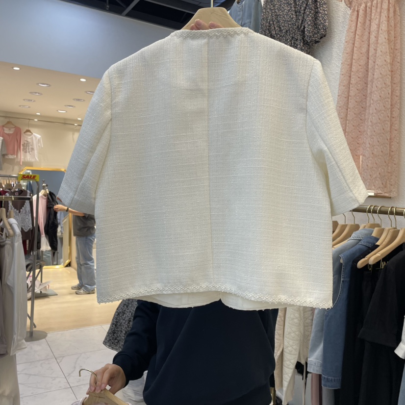 SYMPHONY韓國直郵㊣東大門實拍女裝新品熱賣25春夏夾克粗花呢SYMPHONY夾克