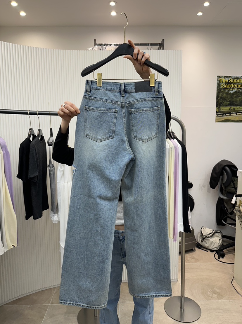 BETWEEN US韓國直郵㊣東大門實拍女裝新品時尚熱賣人氣牛仔褲JICJO:SEOUL牛仔褲