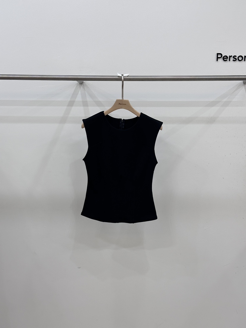 PERSON韓國直郵㊣東大門實拍女裝新款時尚休閑吊帶背心拉鏈PERSON吊帶/背心圖色4