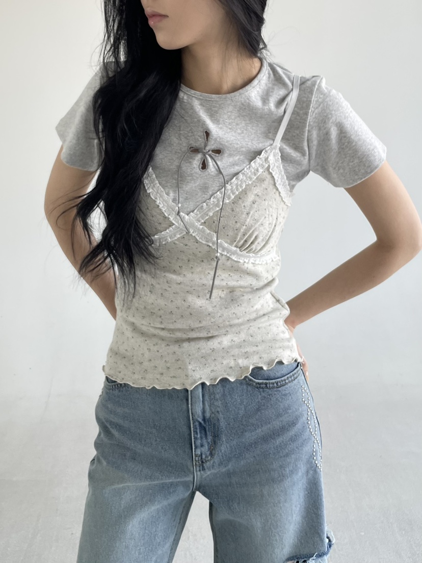 BETWEEN US直郵韓國代購㊣女裝新款時尚人氣休閑熱賣吊帶背心JICJO:SEOUL吊帶/背心