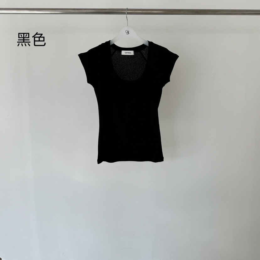 OATMEAL韓國代購女士新款休閑人氣時尚25春夏真品職業熱賣T恤OATMEALT恤圖色4