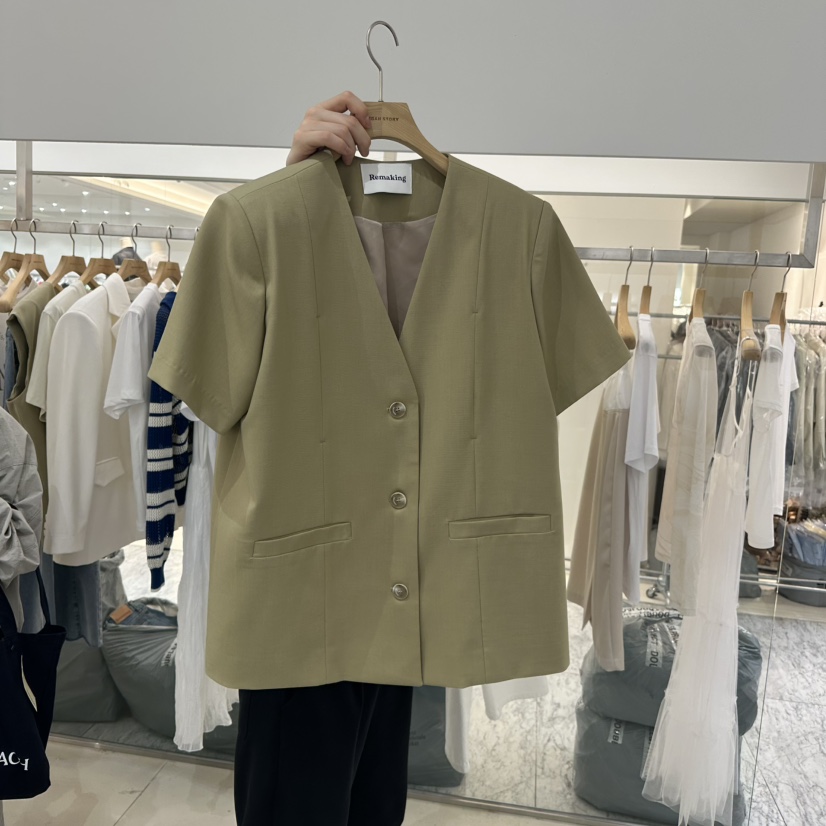 URBANSTORY/REMAKING東大門代購女裝新品真品25春夏熱賣夾克Remaking/URBANSTORY夾克