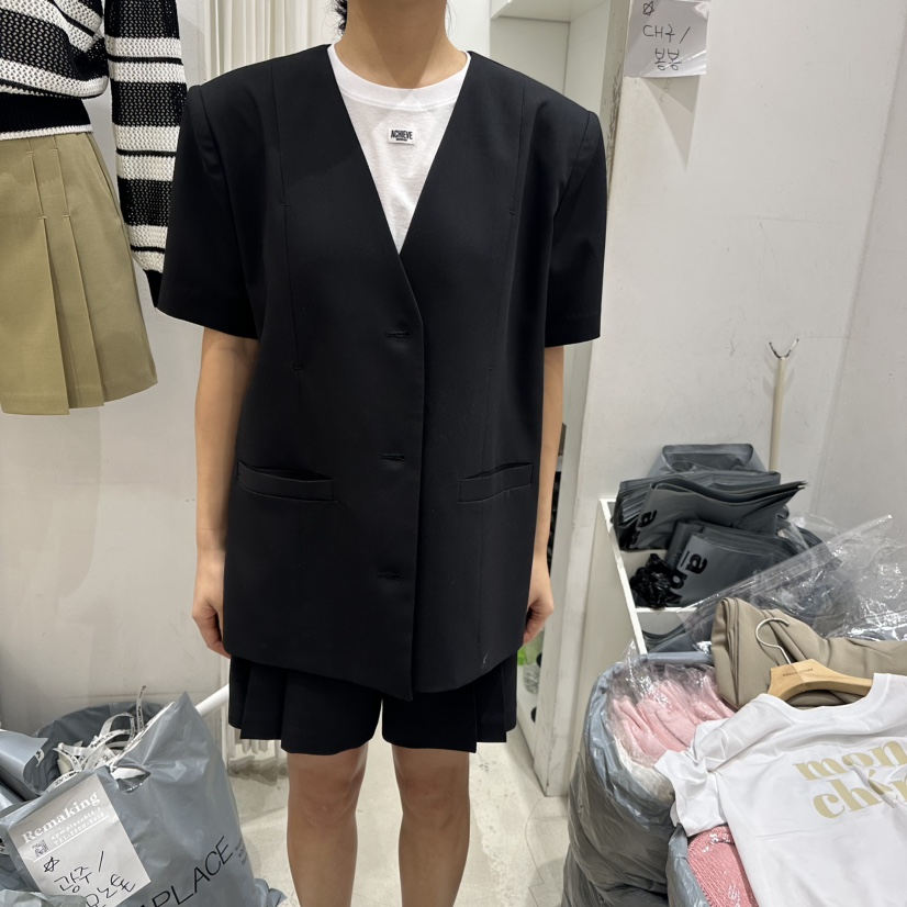 URBANSTORY/REMAKING東大門代購女裝新品真品25春夏熱賣夾克Remaking/URBANSTORY夾克圖色2