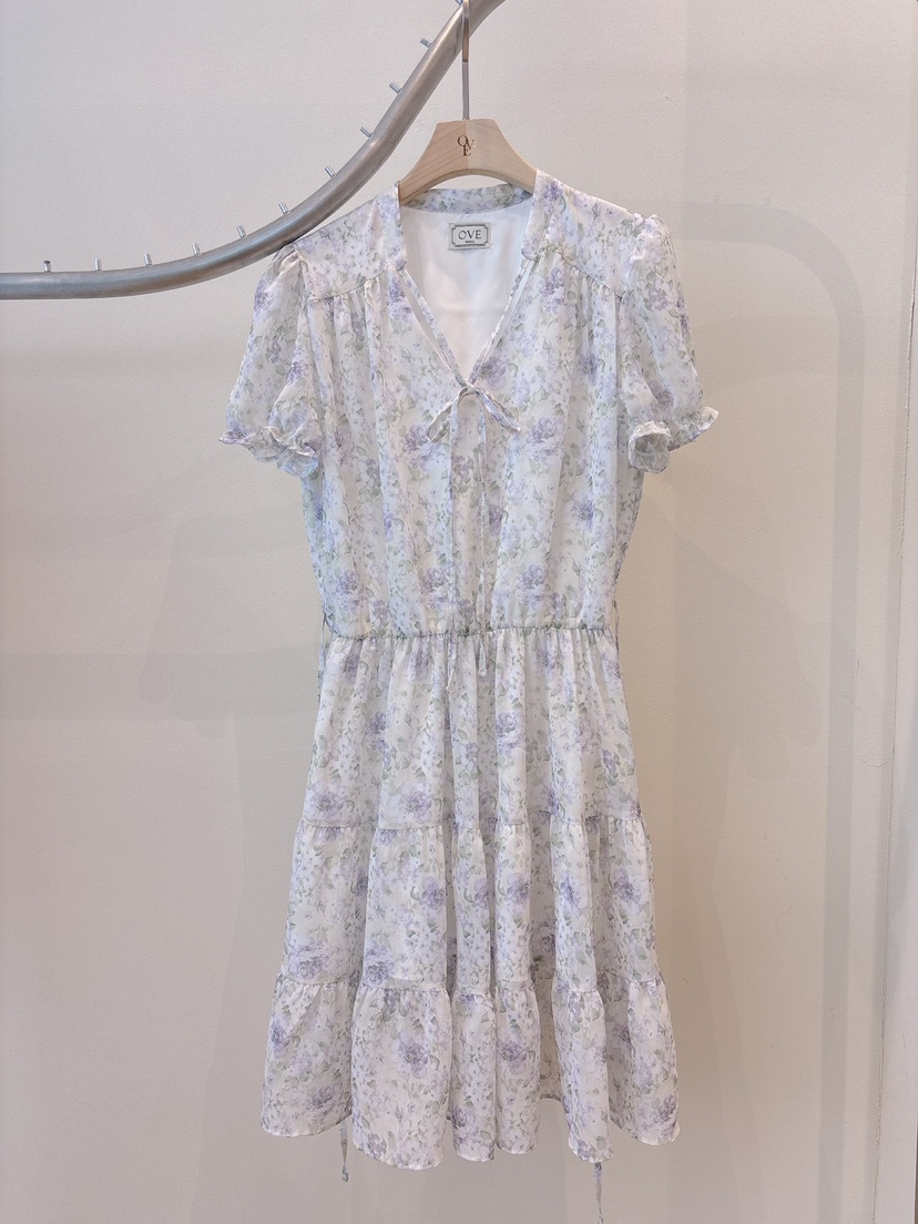 OVE東大門實拍女士新品職業熱賣推薦休閑時尚人氣25春夏連衣裙OVE連衣裙圖色1