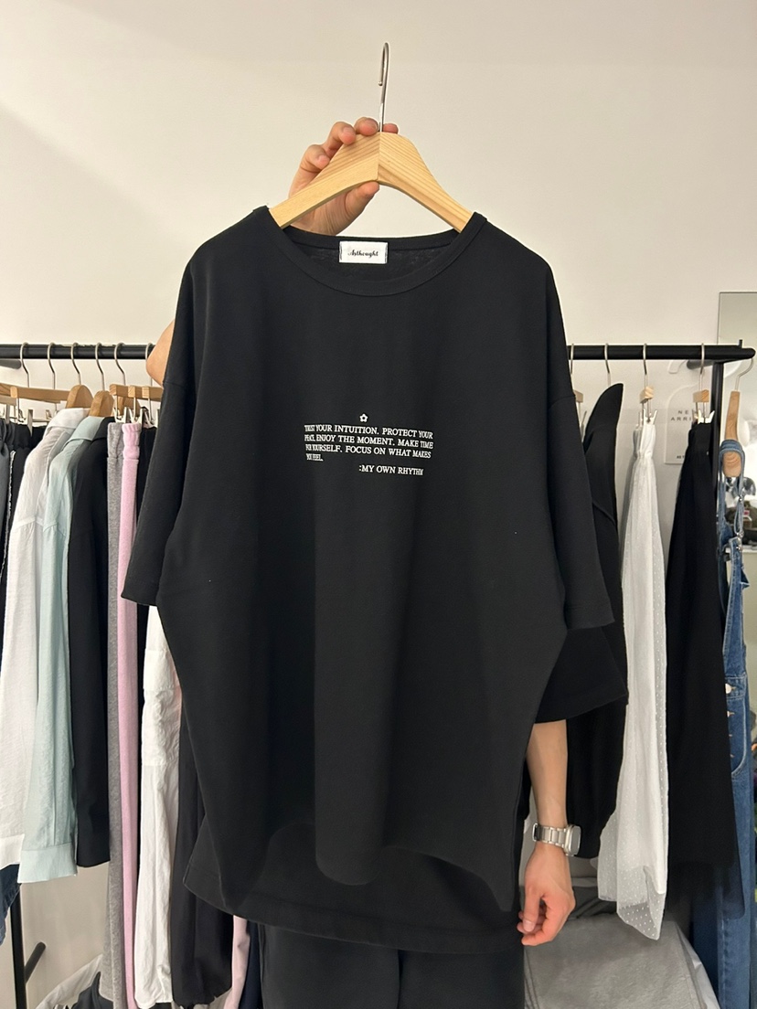 AS THOUGHT韓國直郵㊣女裝新品25春夏時尚推薦人氣熱賣T恤AS THOUGHTT恤圖色4
