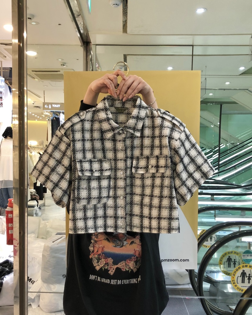 WORK SHOP韓國㊣直郵東大門代購女裝新品25春夏襯衫蕾絲衫Work_shop襯衫/蕾絲衫