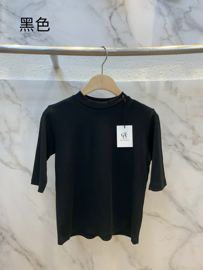 OLIVE TrEE韓國直郵㊣東大門實拍女裝新款時尚25春夏休閑T恤OLIVE TrEET恤圖色2