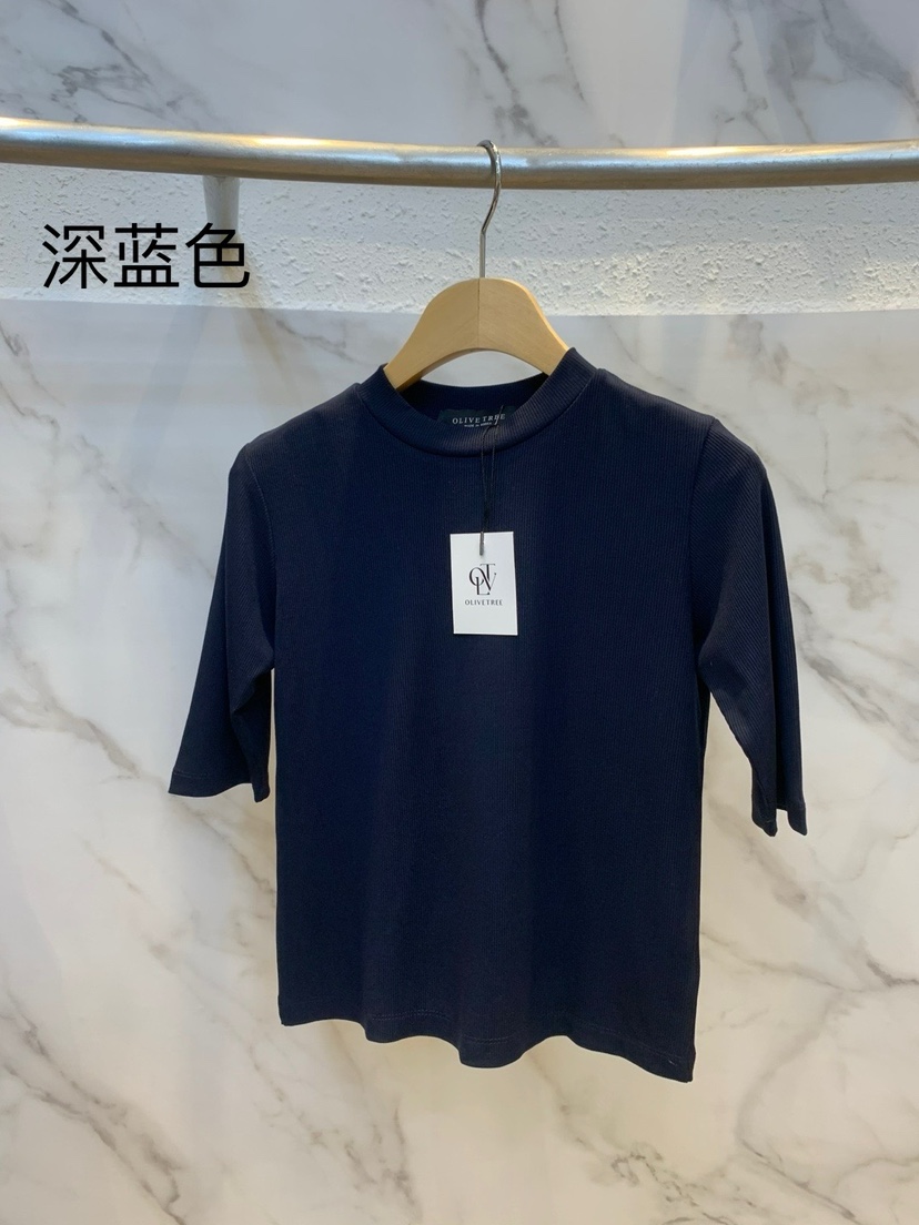 OLIVE TrEE韓國直郵㊣東大門實拍女裝新款時尚25春夏休閑T恤OLIVE TrEET恤圖色5