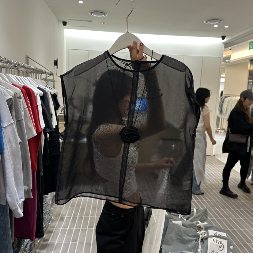 VIVE韓國直郵女裝新品時尚推薦熱賣休閑真品25春夏襯衫蕾絲衫VIVE襯衫/蕾絲衫圖色2