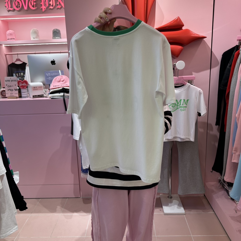 LOVE PINK東大門實拍女裝新品人氣熱賣推薦時尚職業真品T恤LOVE PINKT恤