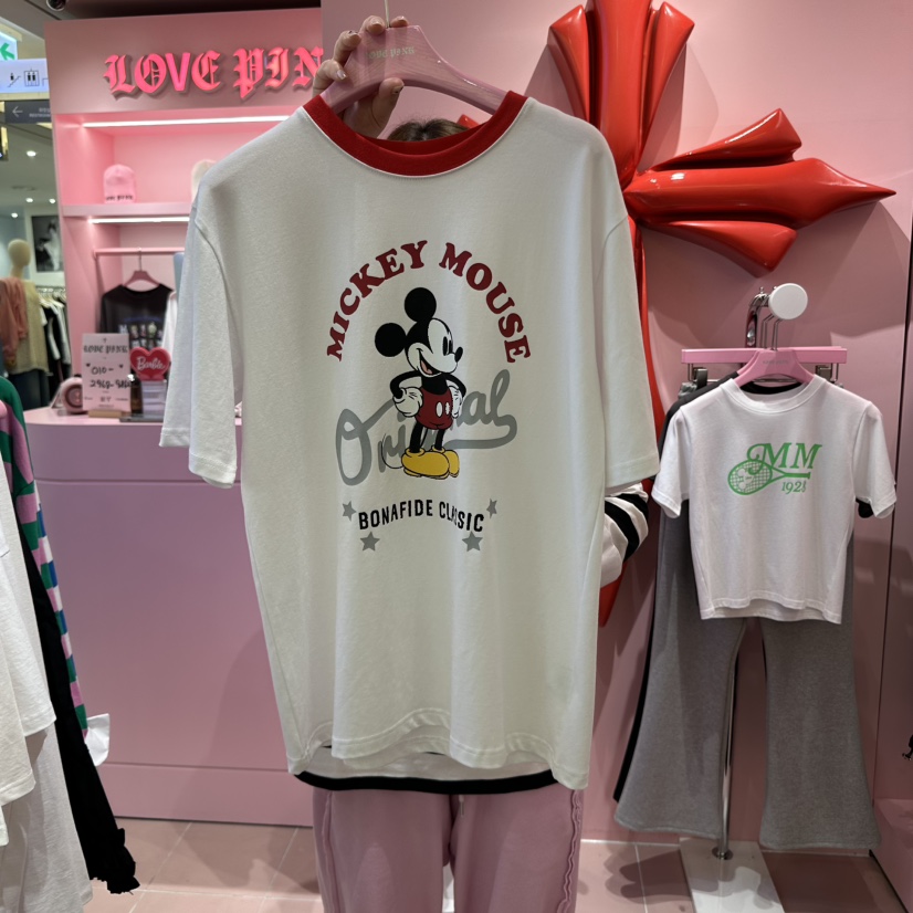 LOVE PINK東大門實拍女裝新品人氣熱賣推薦時尚職業真品T恤LOVE PINKT恤圖色2
