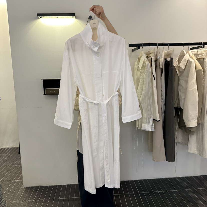 FIND-P東大門直郵女裝新款25春夏人氣推薦熱賣長款風衣含腰帶FIND-P長款風衣圖色2