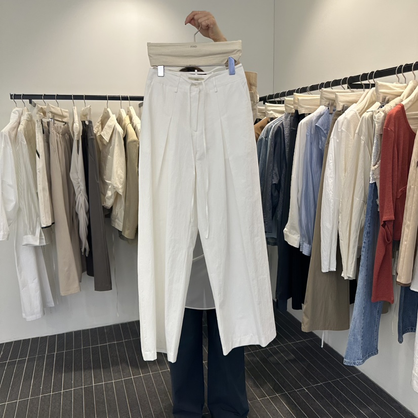 FIND-P東大門實拍女士新品25春夏熱賣推薦人氣休閑褲含腰繩FIND-P休閑褲圖色2