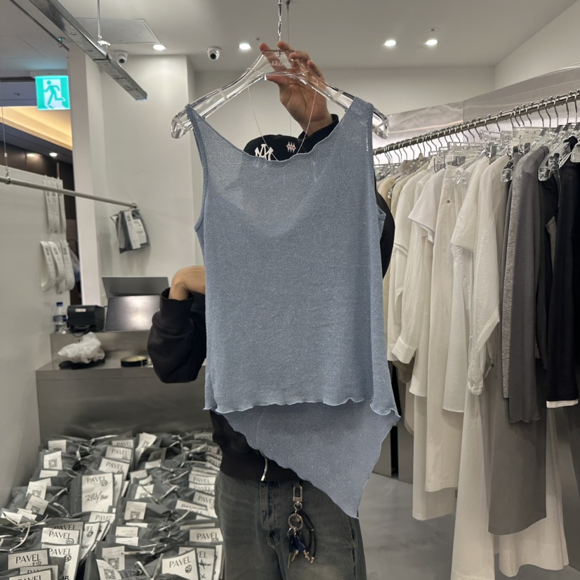 PAVEL韓國代購女士新品真品人氣時尚推薦熱賣職業休閑吊帶背心PAVEL吊帶/背心