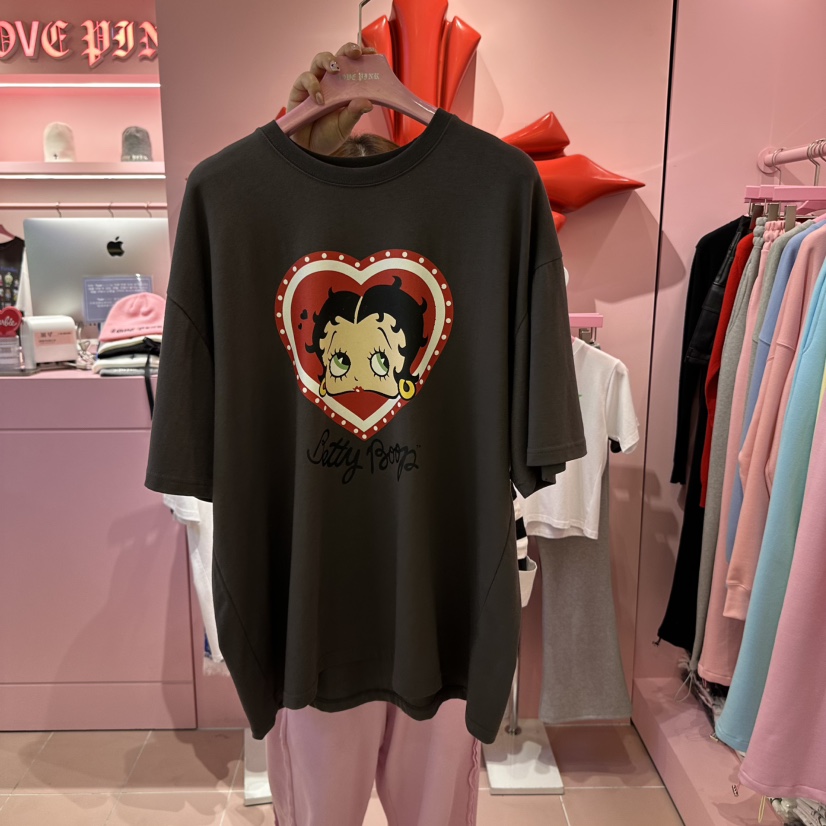 LOVE PINK東大門直郵女士新品25春夏推薦真品休閑時尚人氣T恤LOVE PINKT恤圖色2