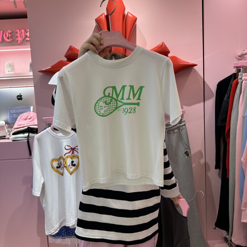 LOVE PINK東大門實拍女裝新品時尚25春夏真品人氣推薦職業T恤LOVE PINKT恤圖色2