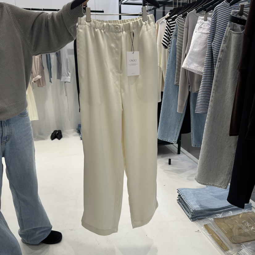 OSOO韓國代購女士新品真品熱賣人氣推薦25春夏時尚休閑褲柔軟OSOO休閑褲圖色3