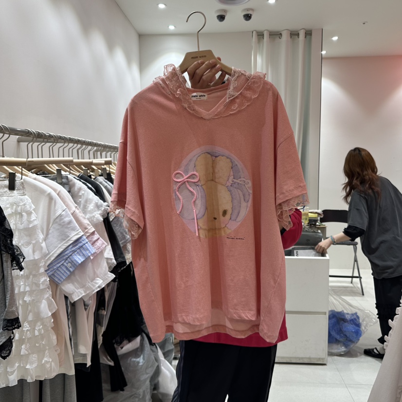 MINI UNNI東大門代購女裝新款25春夏熱賣時尚職業休閑推薦T恤MINI UNNIT恤圖色3