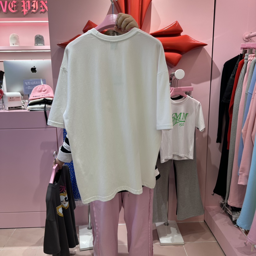 LOVE PINK韓國直郵女裝新品熱賣職業真品人氣25春夏時尚T恤LOVE PINKT恤
