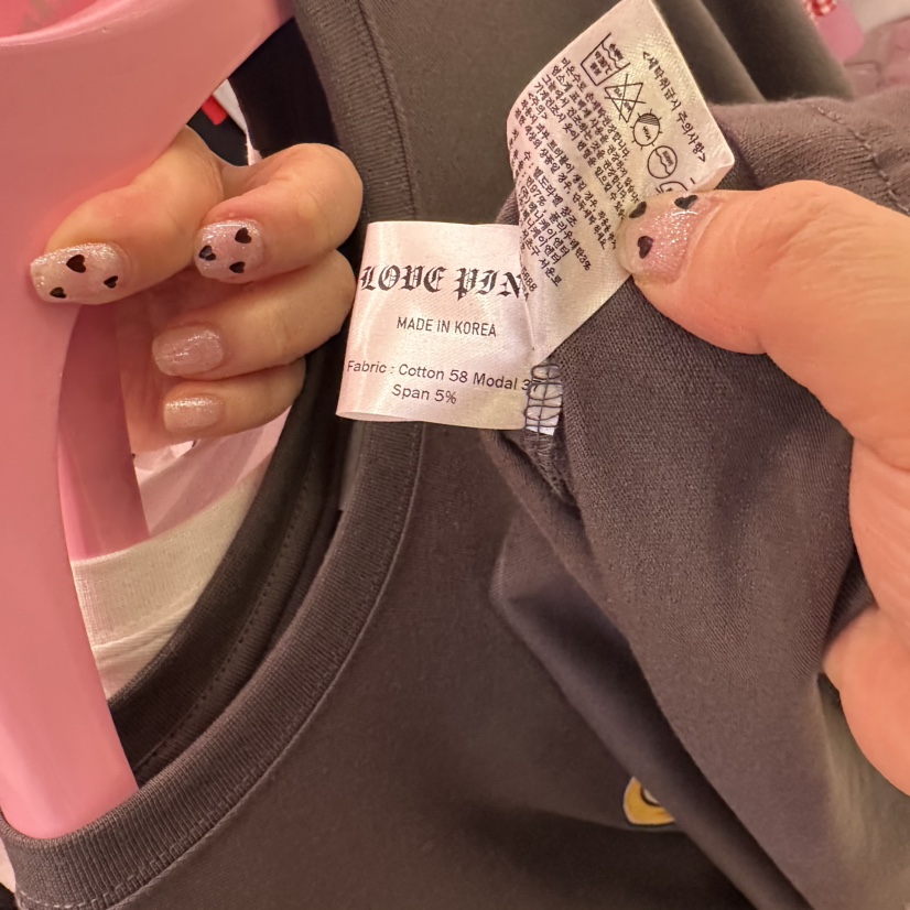 LOVE PINK韓國直郵女裝新品熱賣職業真品人氣25春夏時尚T恤LOVE PINKT恤