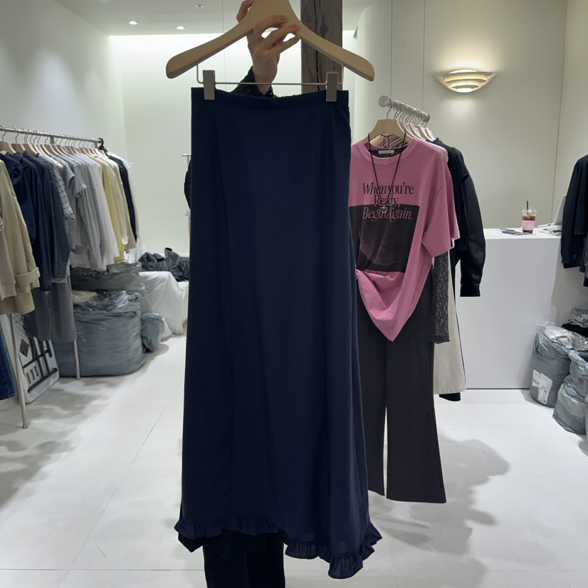 AVECNOUS東大門代購女裝新品真品時尚人氣熱賣職業25春夏長裙AVECNOUS長裙圖色3