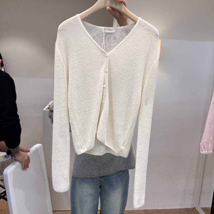 JINSIM東大門實拍女士新款真品熱賣休閑25春夏時尚人氣針織衫JINSIM針織衫圖色1