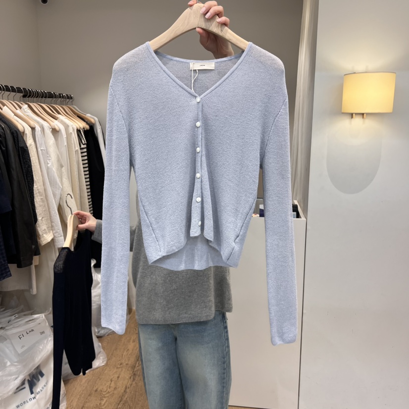 JINSIM東大門實拍女士新款真品熱賣休閑25春夏時尚人氣針織衫JINSIM針織衫圖色3