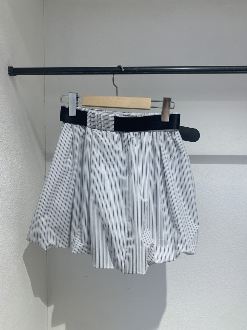 IR BIEN東大門代購女士新品熱賣時尚推薦短裙含腰帶南瓜裙ir bien-A短裙