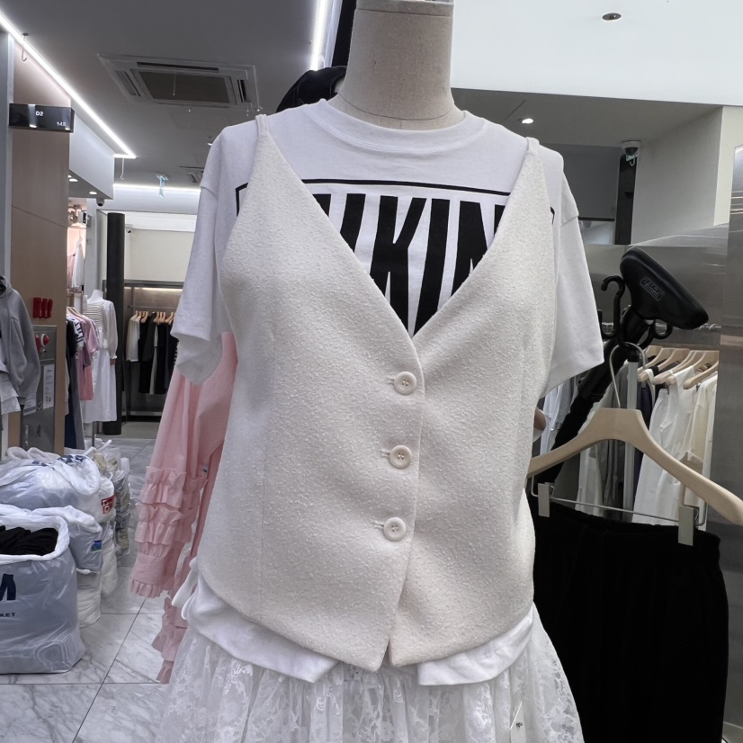 VELVET UNDERGROUND韓國代購女士新品人氣時尚職業25春夏馬甲VELVET UNDERGROUND馬甲