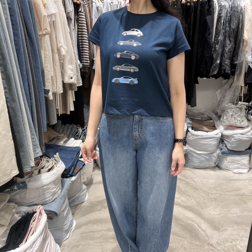 ALMOND PEPE東大門直郵女裝新款熱賣25春夏真品職業時尚T恤ALMOND PEPET恤圖色2