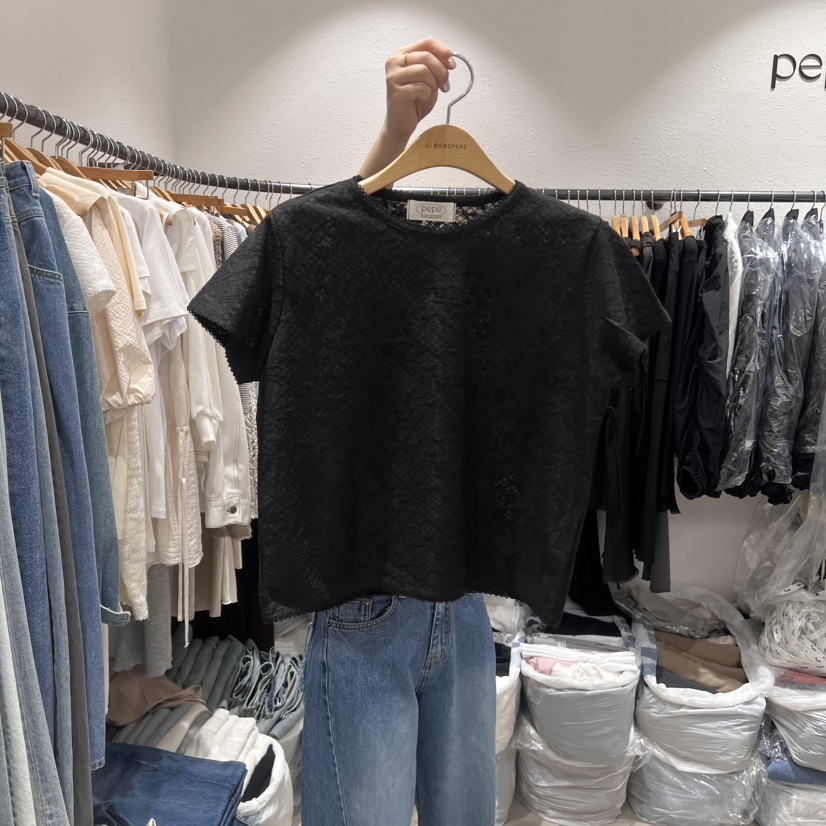 ALMOND PEPE韓國代購女裝新品推薦25春夏真品人氣熱賣時尚T恤ALMOND PEPET恤圖色2