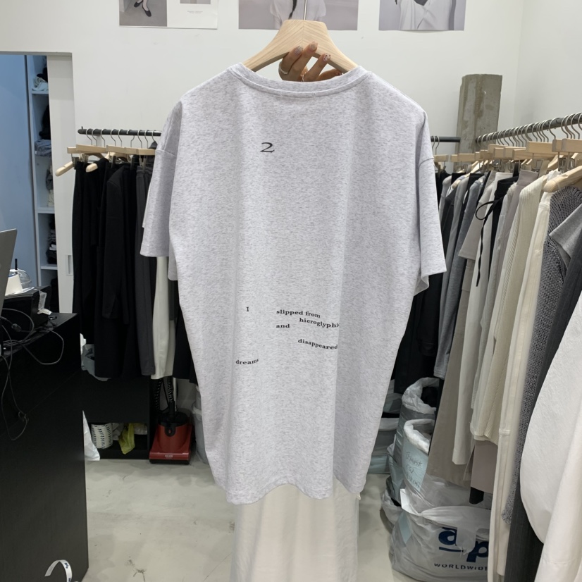 RECOVER-OT東大門直郵女裝新品時尚職業推薦25春夏休閑T恤RECOVER/MOMENTT恤