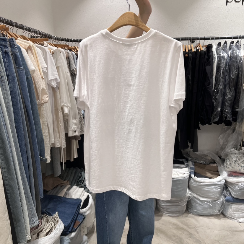 ALMOND PEPE東大門直郵女裝新品25春夏休閑推薦職業真品T恤ALMOND PEPET恤