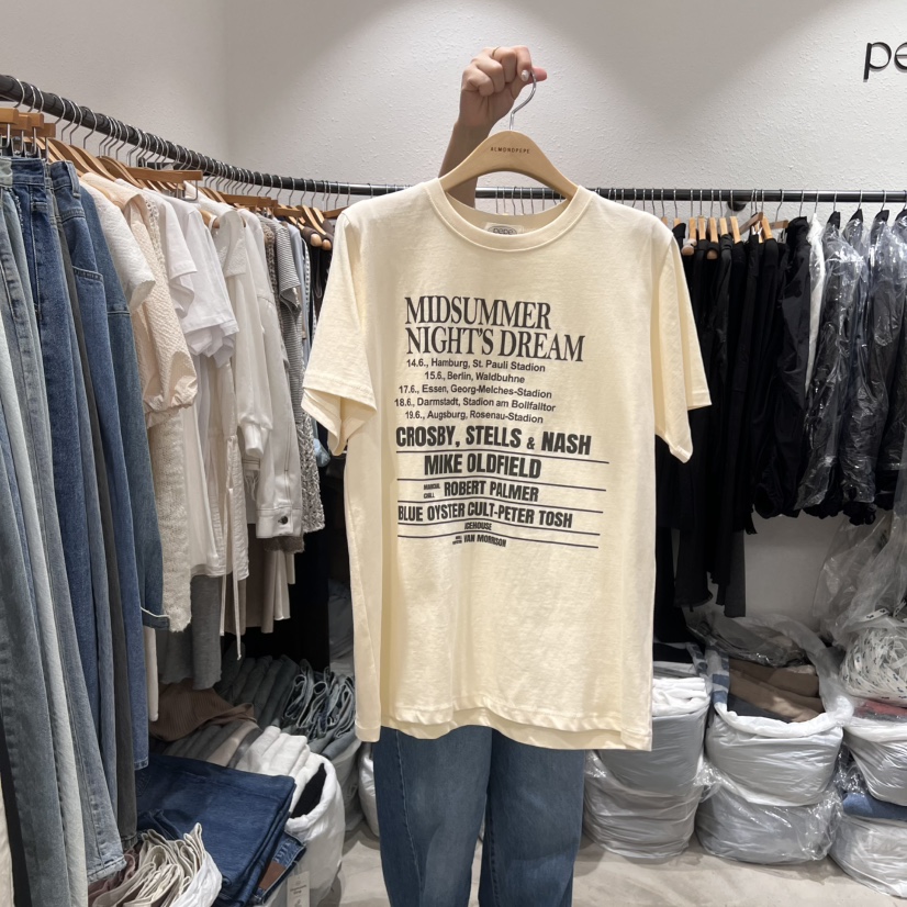 ALMOND PEPE東大門直郵女裝新品25春夏休閑推薦職業真品T恤ALMOND PEPET恤圖色2