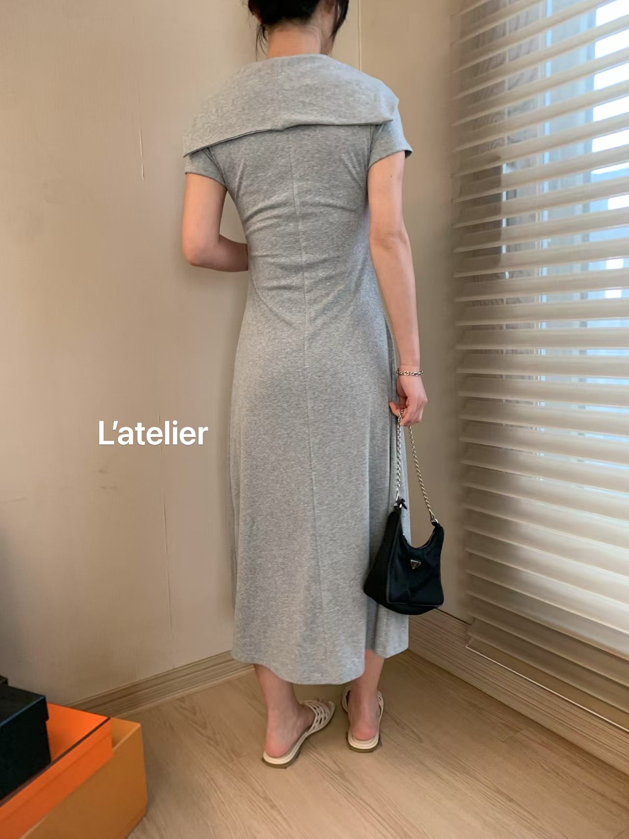 LATE LIER東大門代購女裝新品休閑職業時尚推薦人氣連衣裙LATE LIER連衣裙