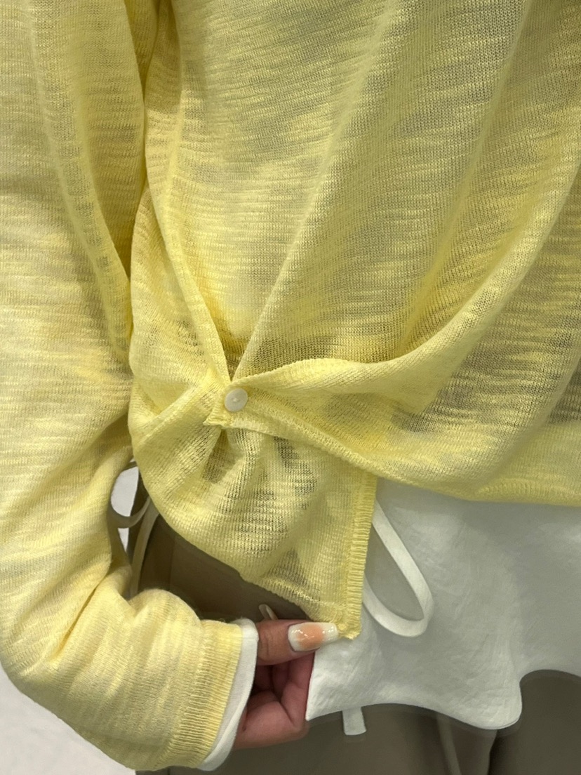POUCH東大門實拍女士新品職業人氣真品推薦熱賣時尚25春夏針織衫POUCH針織衫