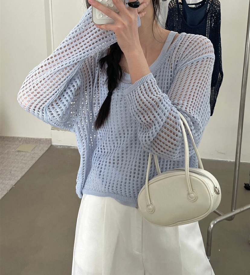 OLA韓國直郵㊣東大門實拍女裝新款熱賣推薦25春夏人氣針織衫mellor/OLA針織衫