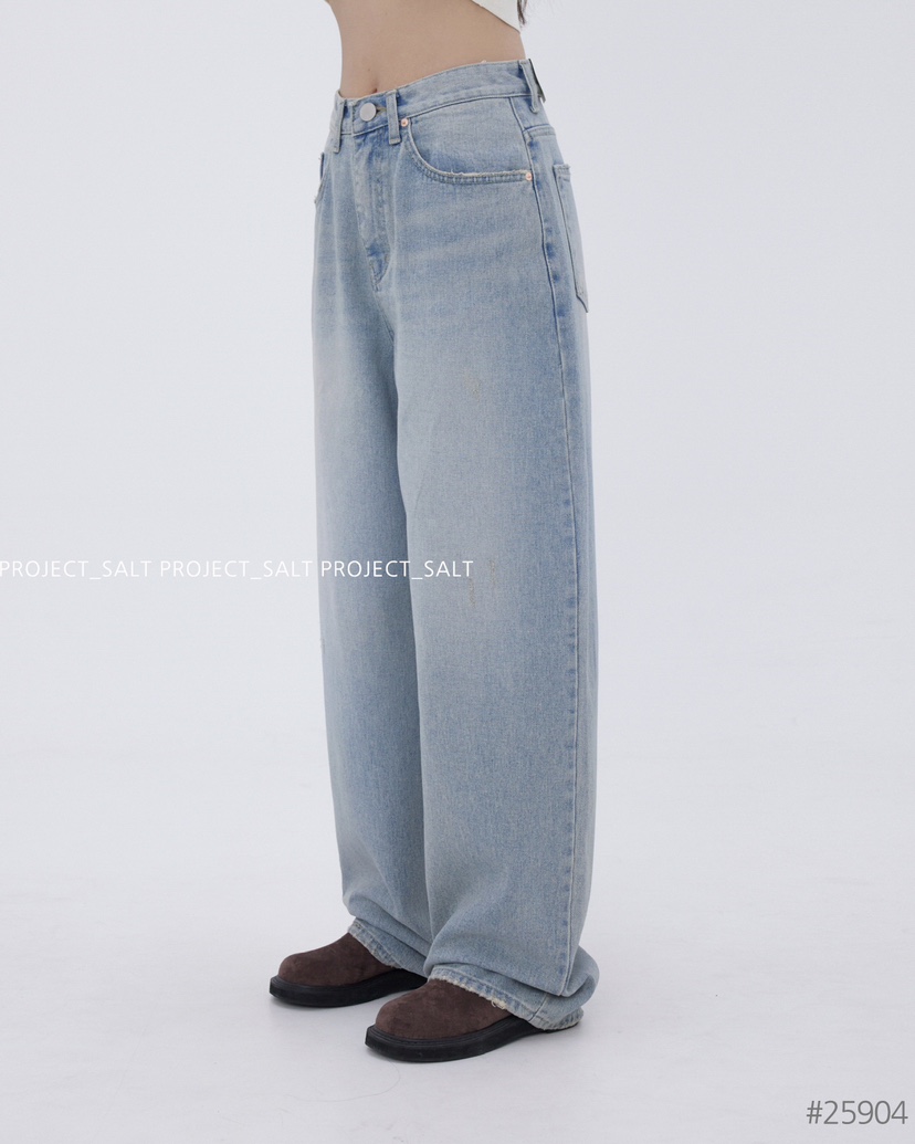 PROJECT SALT韓國㊣直郵東大門代購女裝新品休閑牛仔褲PROJECTSALT牛仔褲