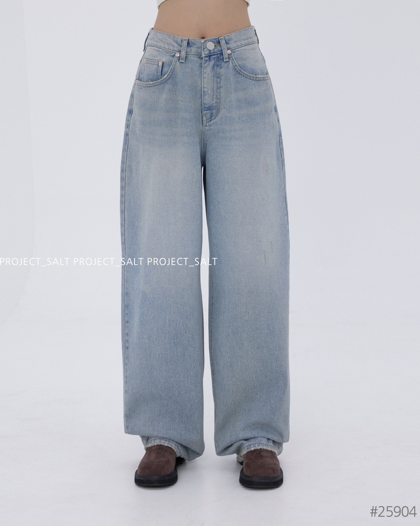 PROJECT SALT韓國㊣直郵東大門代購女裝新品休閑牛仔褲PROJECTSALT牛仔褲