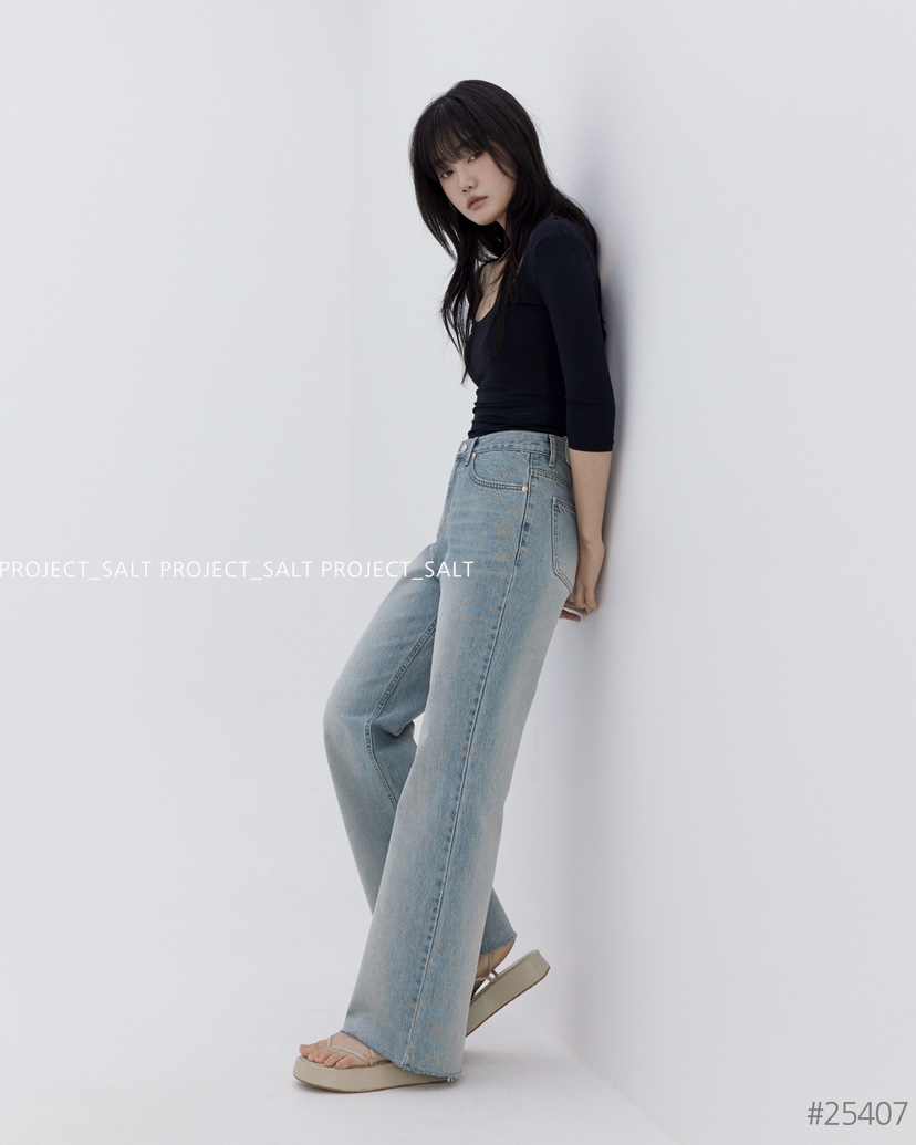 PROJECT SALT韓國㊣直郵東大門代購女裝新款25春夏牛仔褲PROJECTSALT牛仔褲